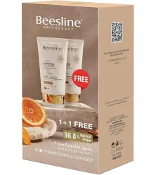 غسول بيزلين 4 في 1 للتفتيح والتنظيف 2×150 مل