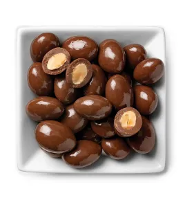 chocolate coated almonds milk