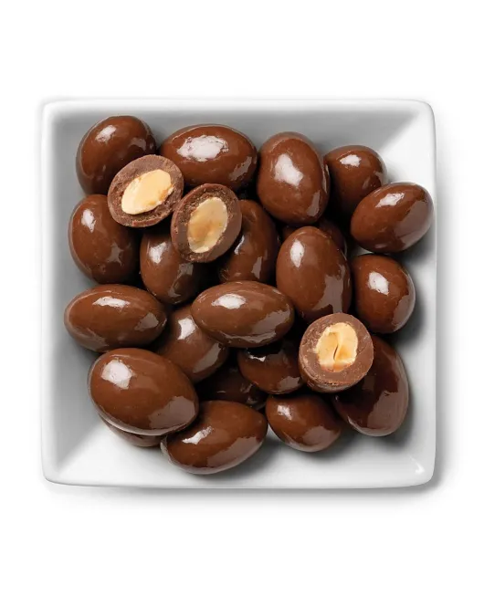chocolate coated almonds milk