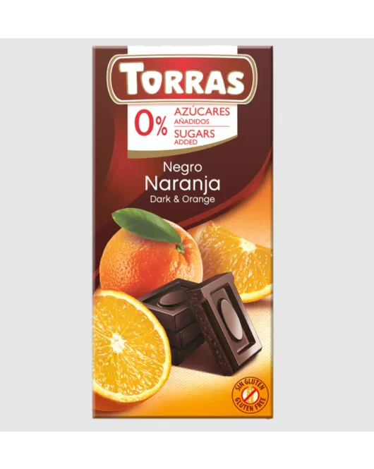 Sugar Free Dark Chocolate with Orange