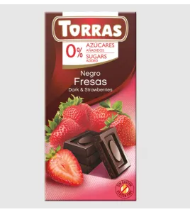chocolate sugar free dark with strawberries