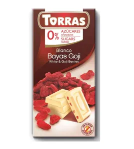 White Goji Chocolate Sugar Free