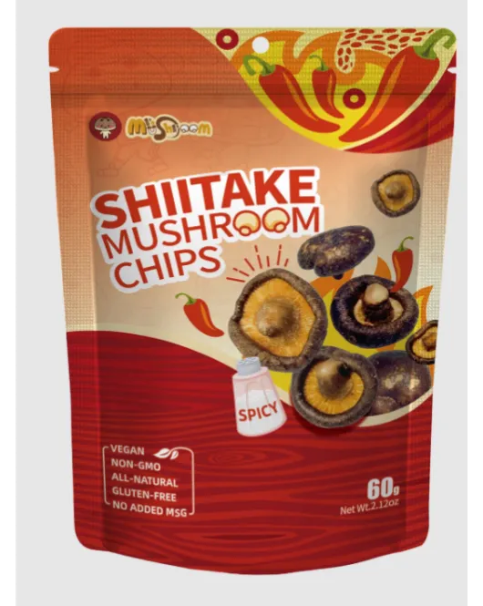 Shiitake mushroom chips spicy