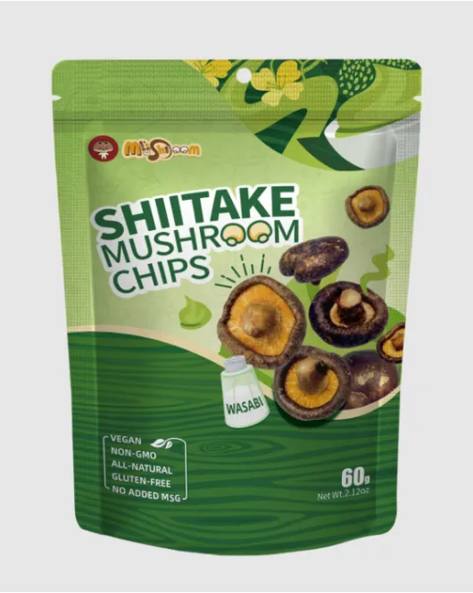 Shiitake mushroom chips wasabi