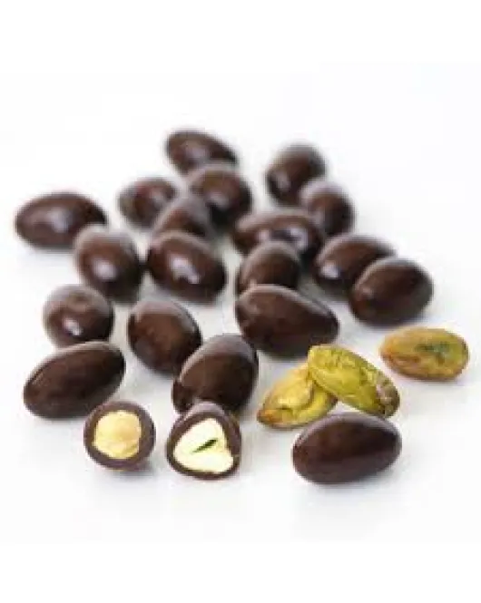 chocolate coated pistachios dark