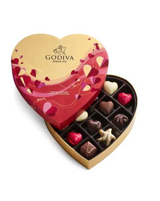 chocolate hearts 14mm assortment