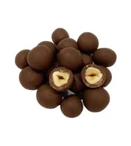 chocolate coated hazlnuts milk