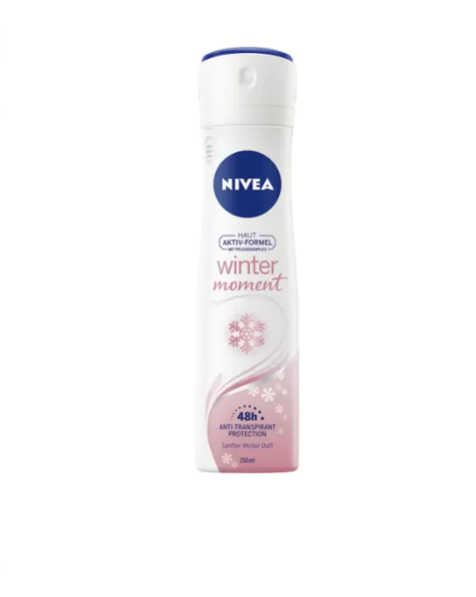 NIVEA Winter Moment Déodorant en spray anti-transpirant avec parfum hivernal et protection antibactérienne 48h 150 ml