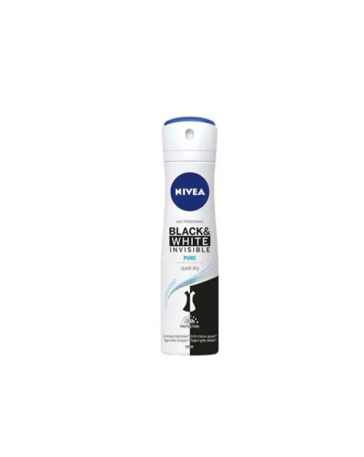 Nivea Black & White Invisible Pure Deodorant Spray For Women 150ml