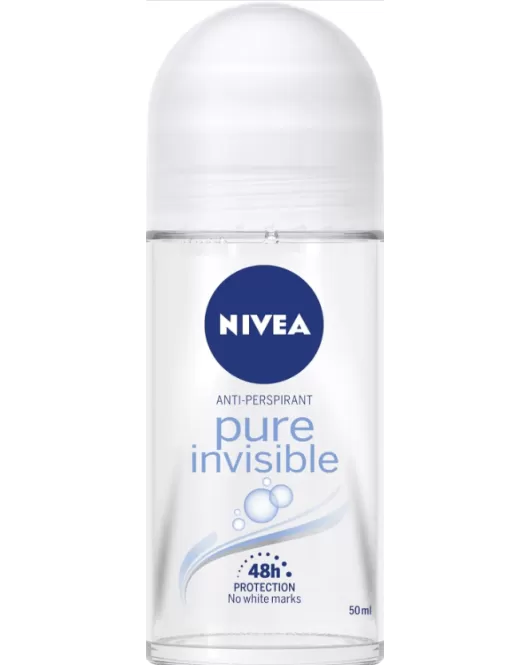 Nivea Pure Invisible 48h Antiperspirant Roll-on Deodorant 50ml 