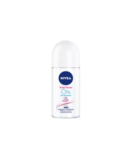 NIVEA FRESH FLOWER ROLL ON 0% SANS ALUMINIUM 50 ML