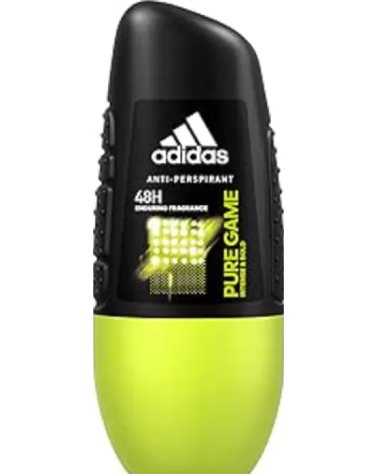 adidas Pure Game 48H Protection Anti-Perspirant Roll On for Men, 50 ml