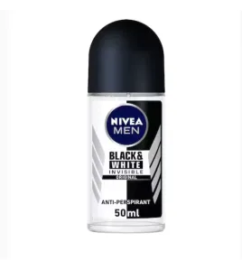 Nivea Original Black &amp; White Invisible Antiperspirant Roll On Deodorant 50ml