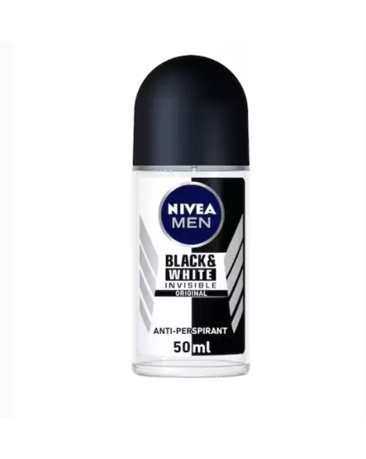 Nivea Original Black & White Invisible Antiperspirant Roll On Deodorant 50ml