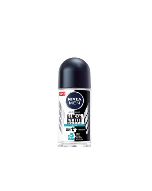 Nivea Men Black & White Active Anti-Perspirant Roll-On 50ml