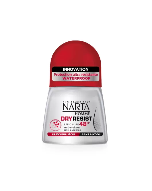 Narta Dry Resist Antiperspirant 48-Hour Roll-On Deodorant for Men (50 ml)