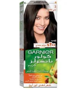 صبغة غارنيية 3 بني غامق