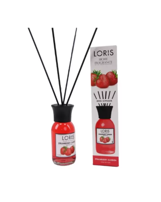 معطر جو باعواد برائحة الفراولة 100 مل Strawberry Garden Reed Diffuser 100 Ml