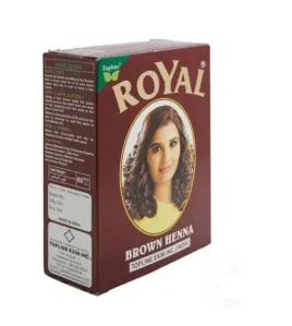 Royal حنة لون بني