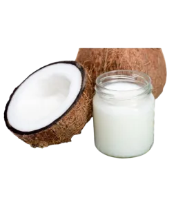 زيت جوز الهند كبير.